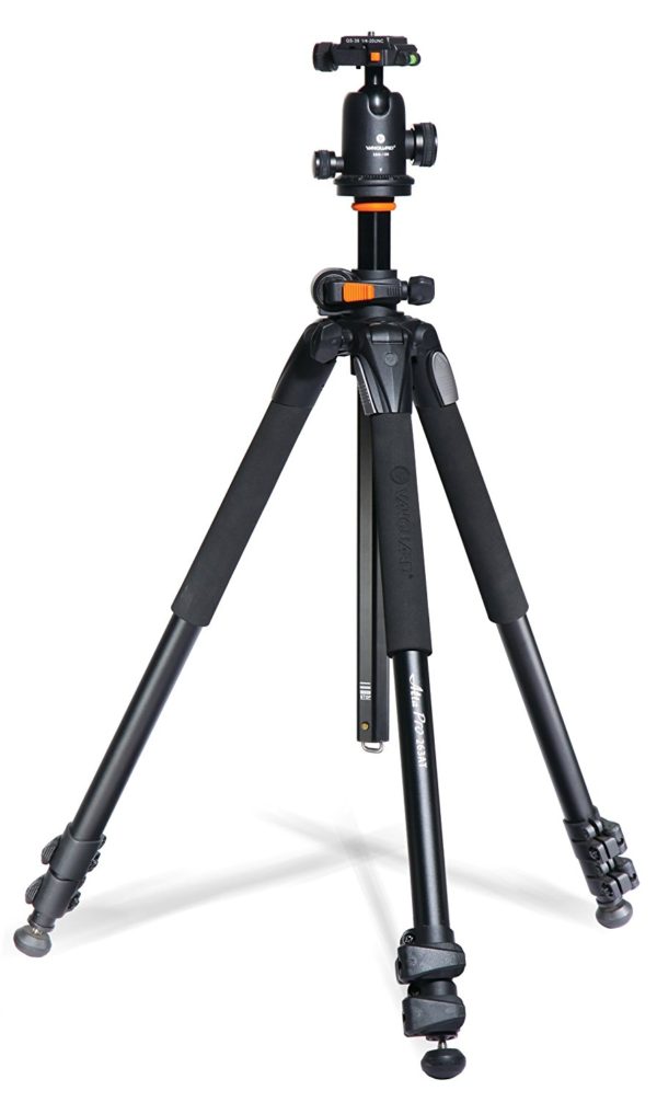 Vanguard Alta Pro 263AB 100 Aluminum Tripod with SBH-100 Ball Head for Sony, Nikon, Canon DSLR Cameras - Black