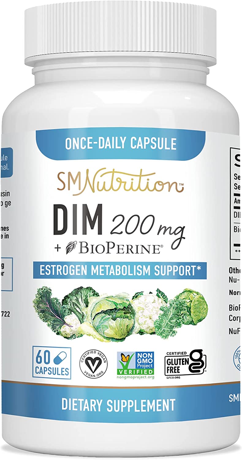 DIM Supplement 200 mg Menopause Support and Hormone Balance
